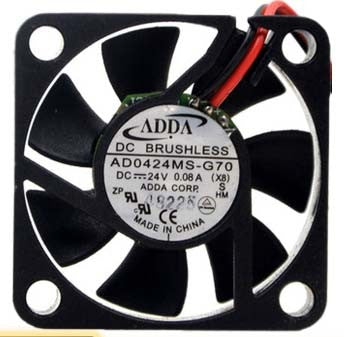 ADDA AD0424MS-G70 24V 0.08A 2wires Cooling Fan ADDA AD0424MS-G70 24V 0.08A 2wires Cooling Fan
